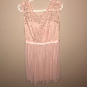 Blush pink formal dress